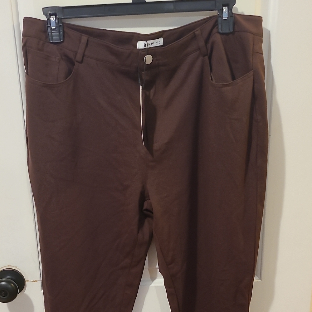 NWT Basic Bae Brown Plus Size And Straight Size Pants